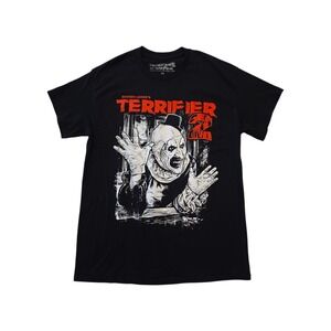 Terror Threads Terrifier 2 Horror T Shirt Art the Clown Black Mens Medium